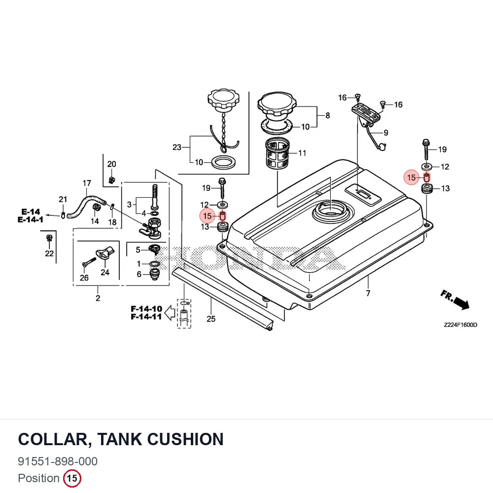 COLLAR, TANK CUSHION