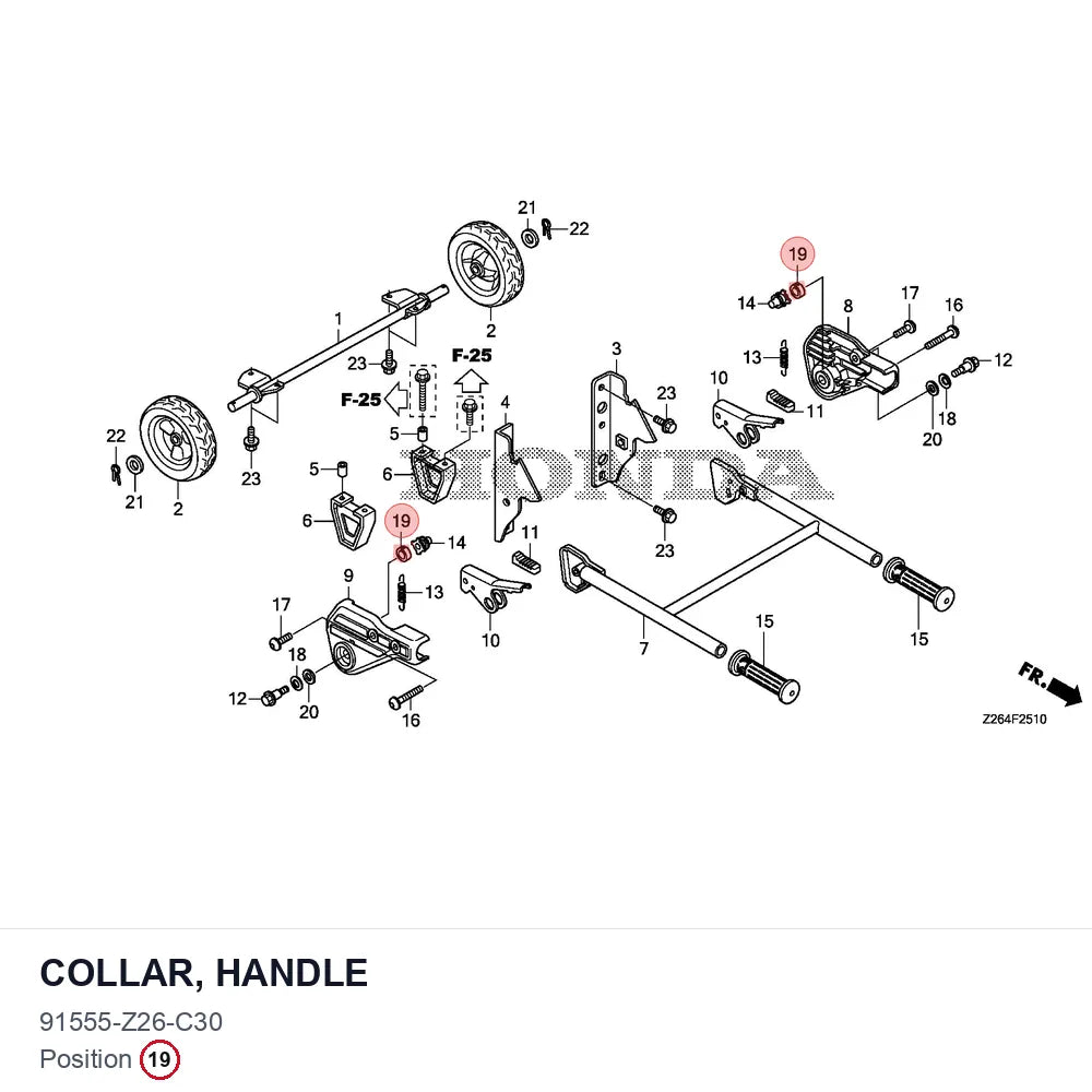 COLLAR, HANDLE