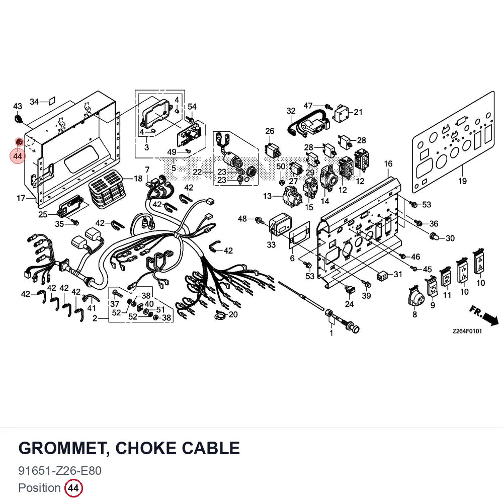 GROMMET, CHOKE CABLE