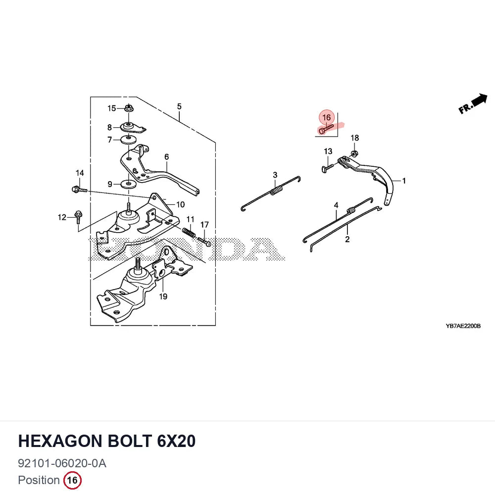 HEXAGON BOLT 6X20