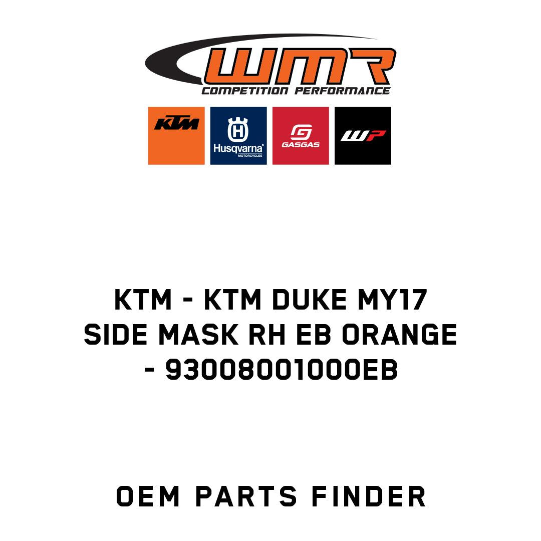 KTM DUKE MY17 SIDE MASK RH EB ORANGE