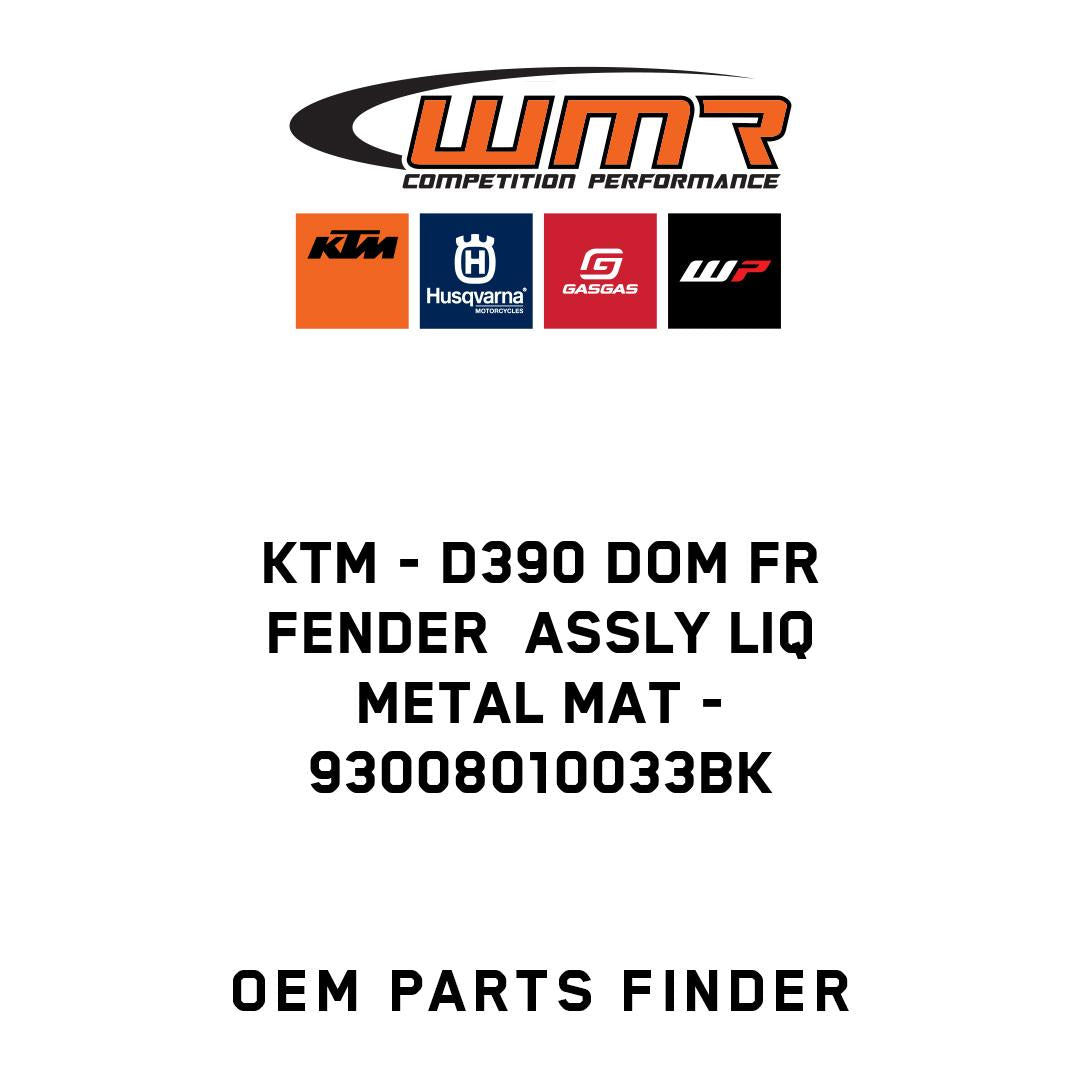 D390 DOM FR FENDER  ASSLY LIQ METAL MAT