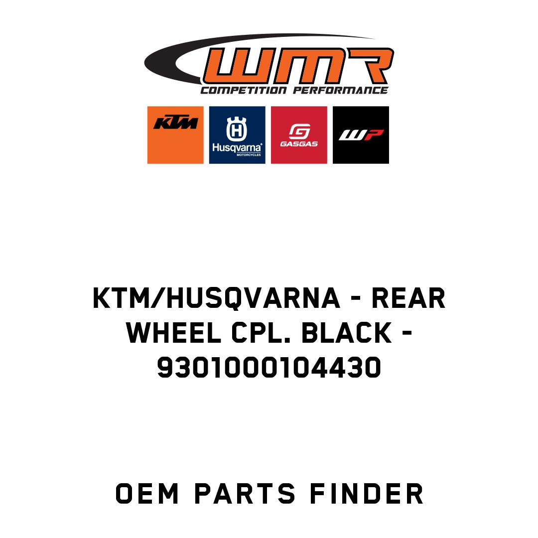 Rear wheel cpl. black