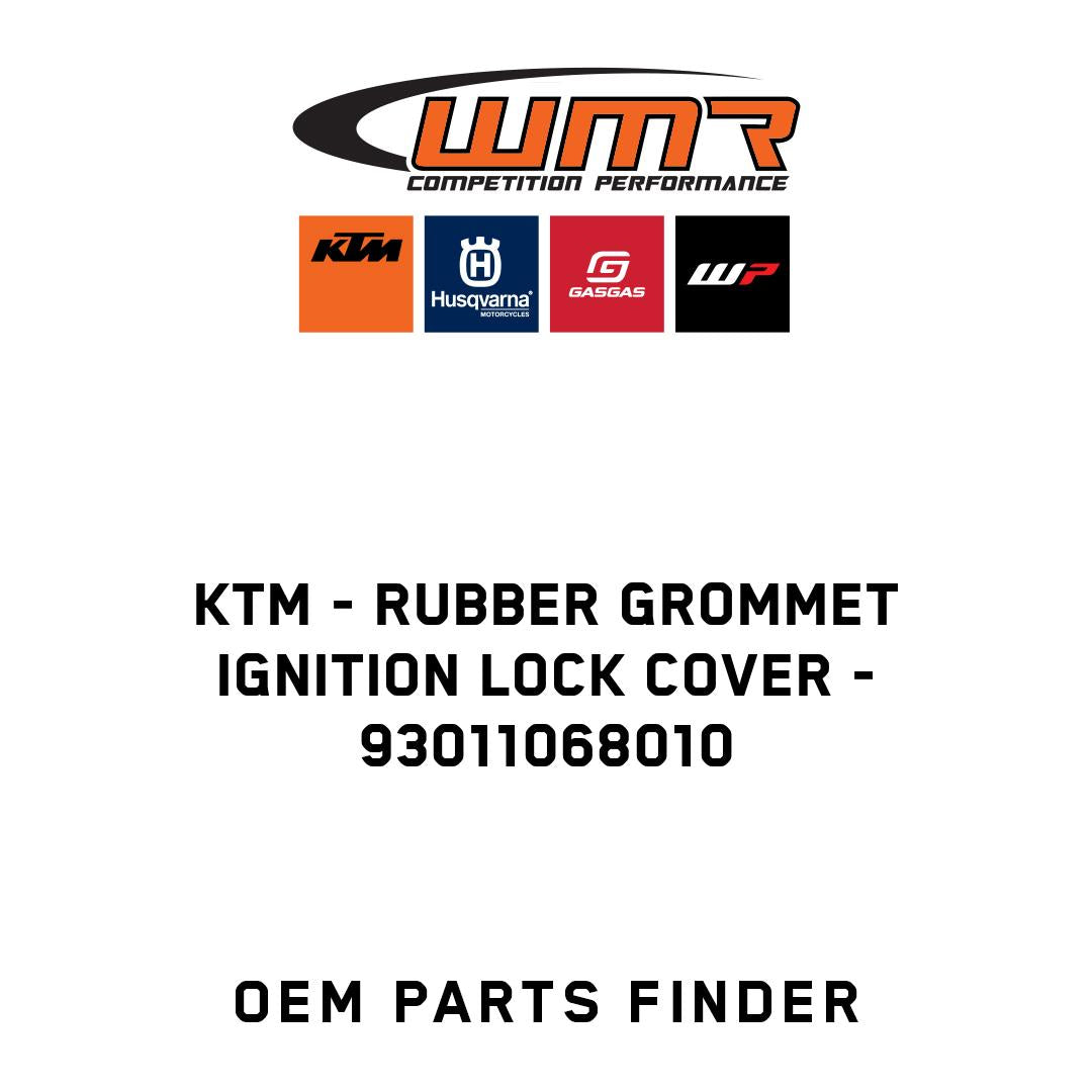 Rubber grommet ignition lock cover
