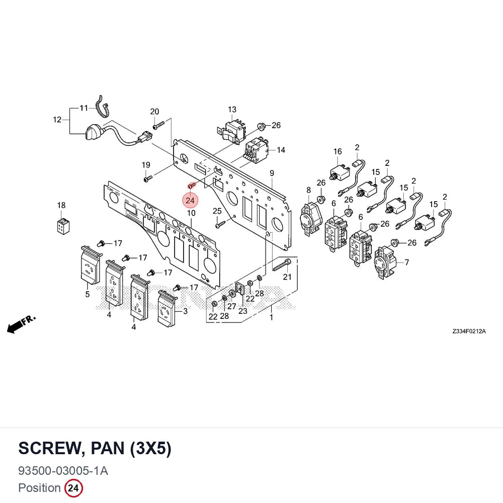 SCREW, PAN (3X5)