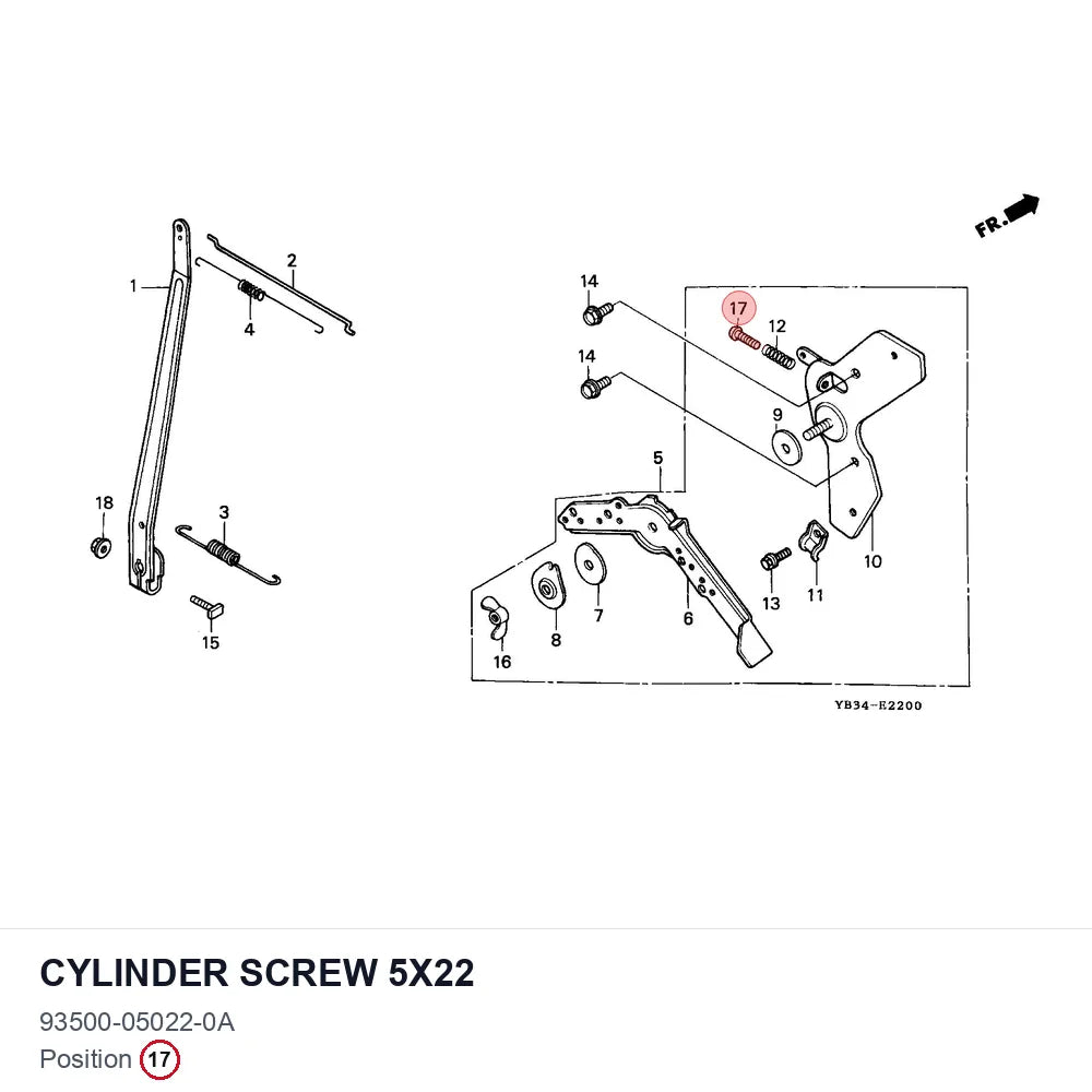 Cylinder screw 5x22