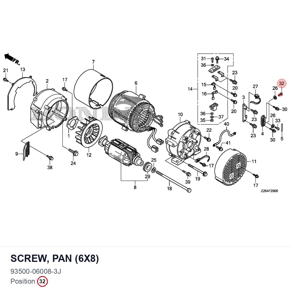 SCREW, PAN (6X8)