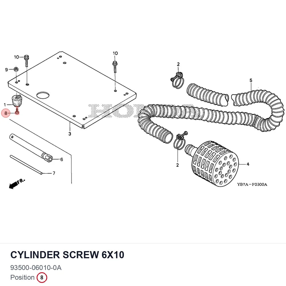 Cylinder screw 6x10