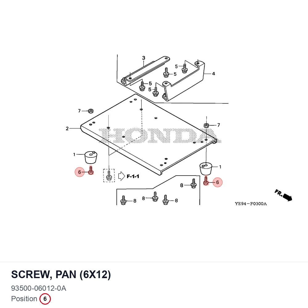 SCREW, PAN (6X12)