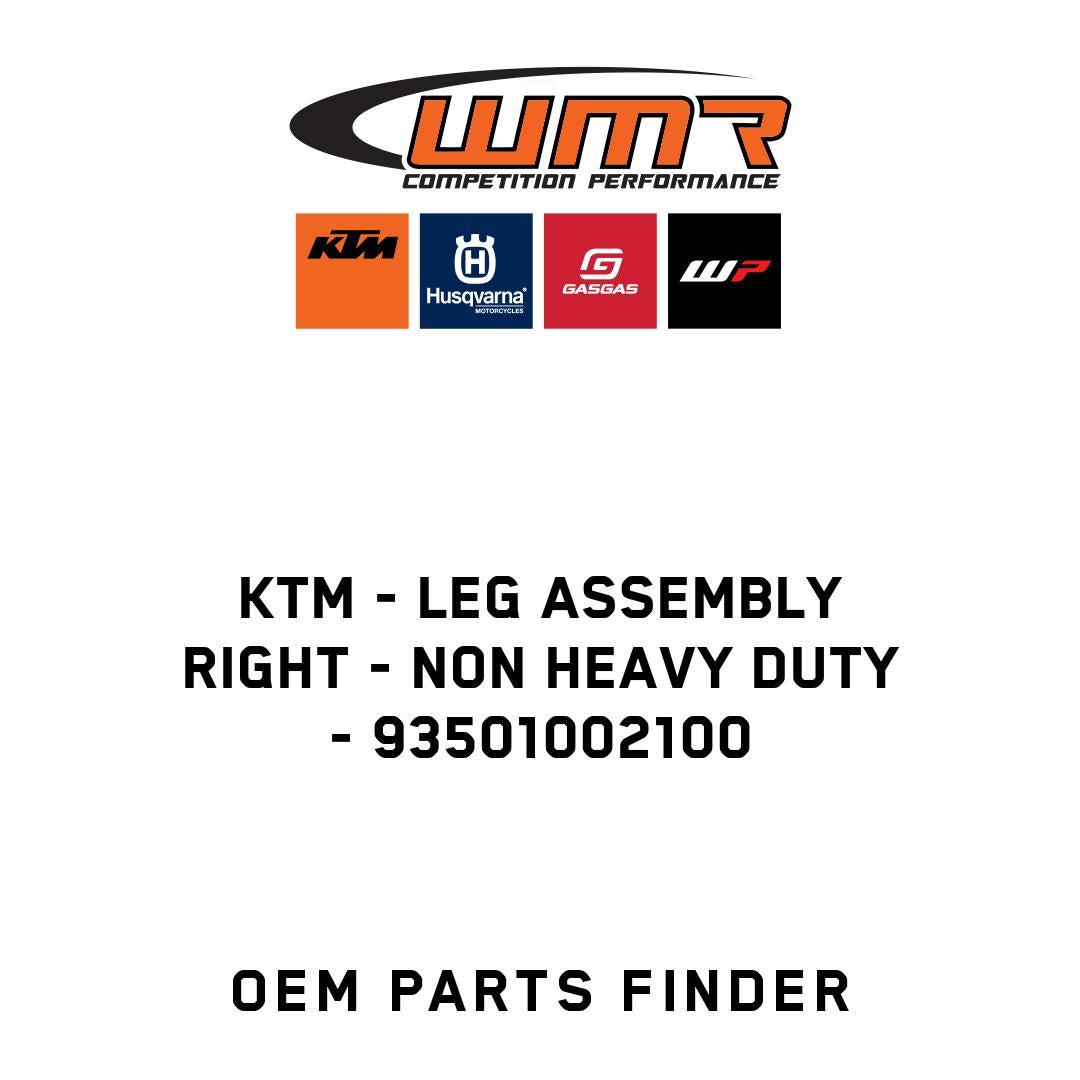 leg assembly right - non heavy duty