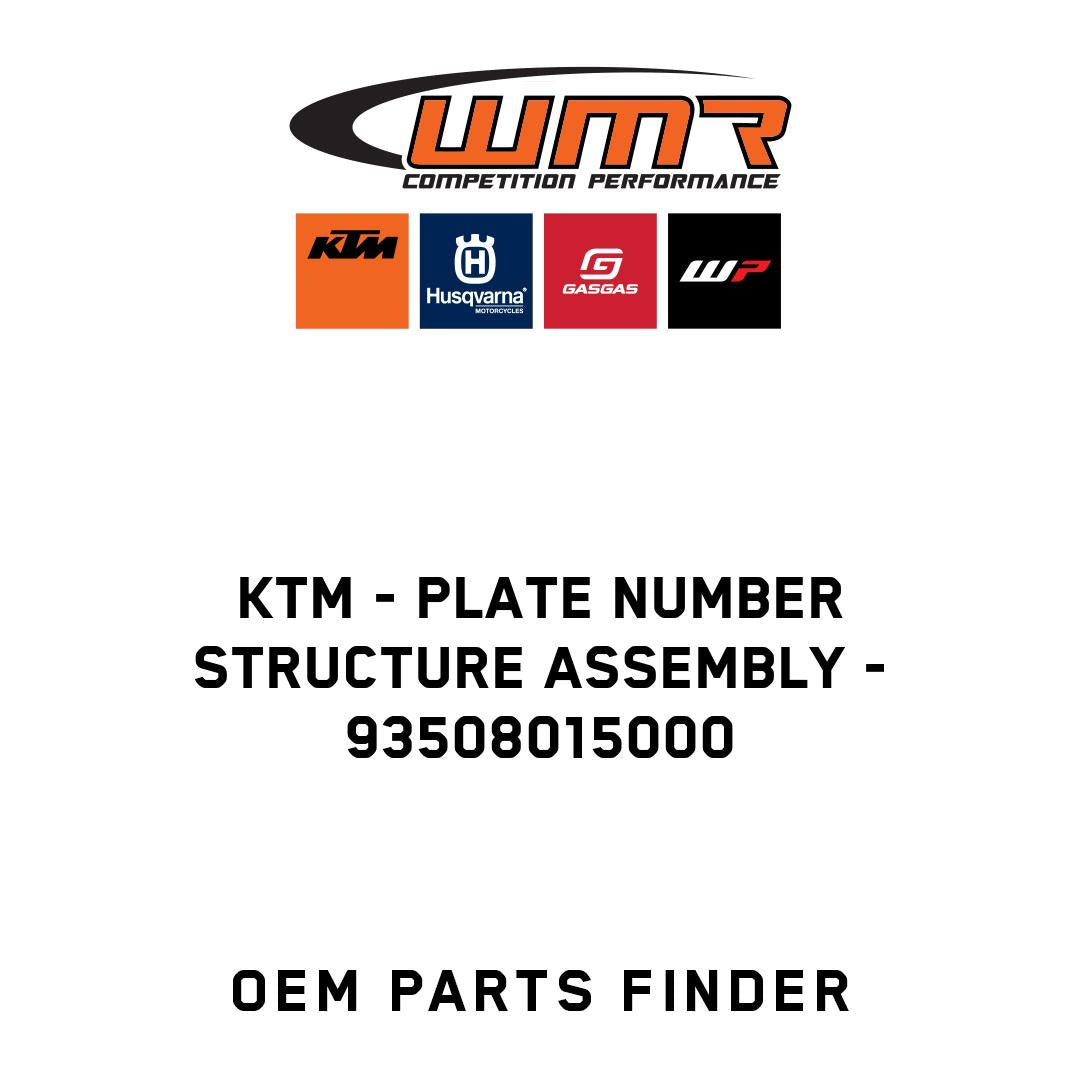 Plate number structure assembly