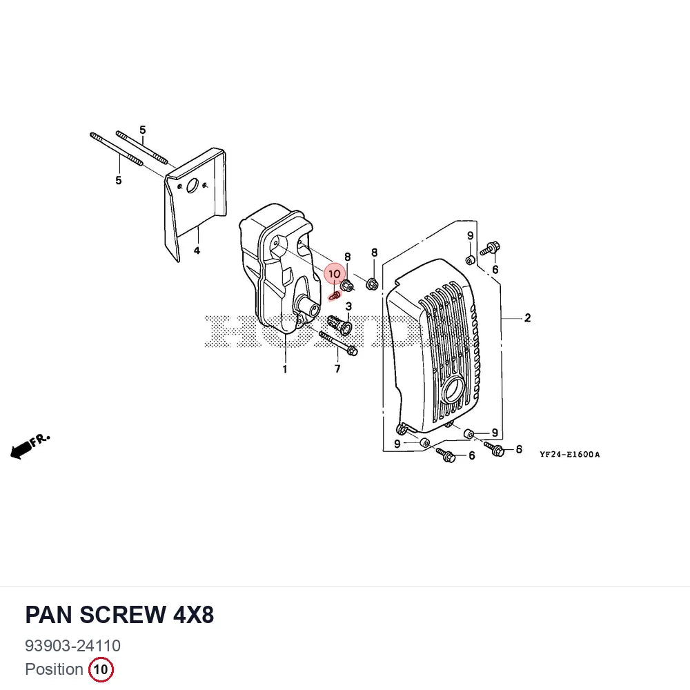 Pan screw 4x8
