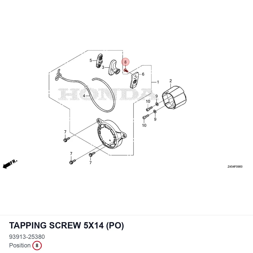 Tapping screw 5x14 (PO)