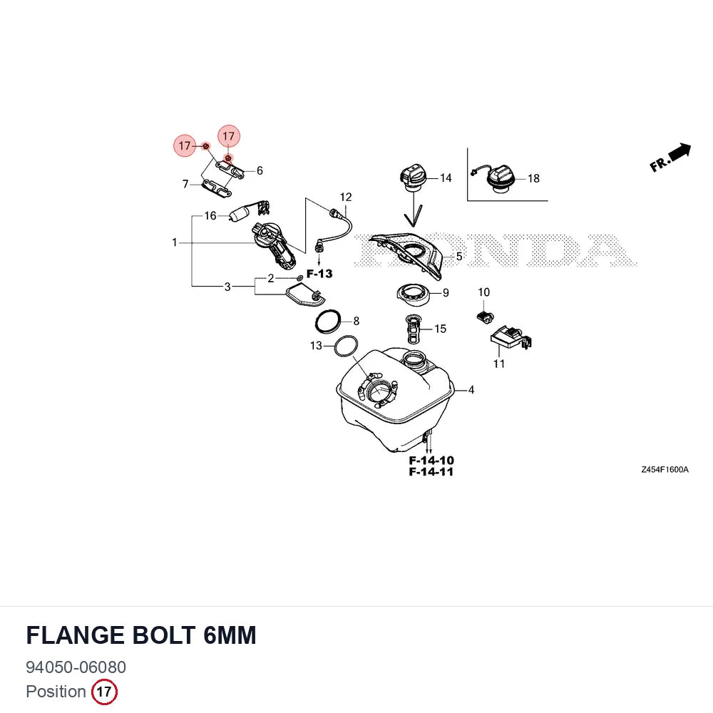 Flange bolt 6mm