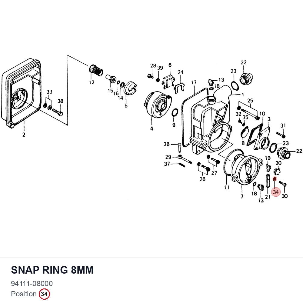 Snap Ring 8mm