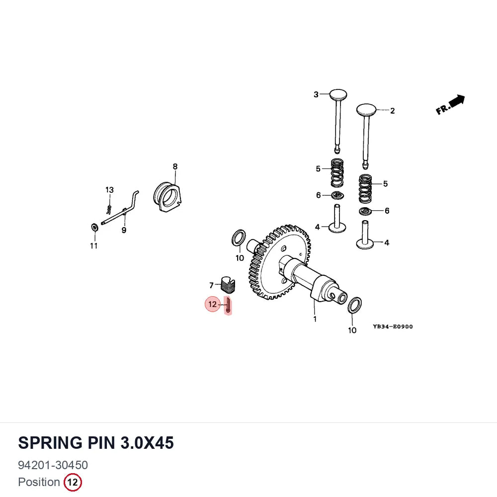 SPRING PIN 3.0X45