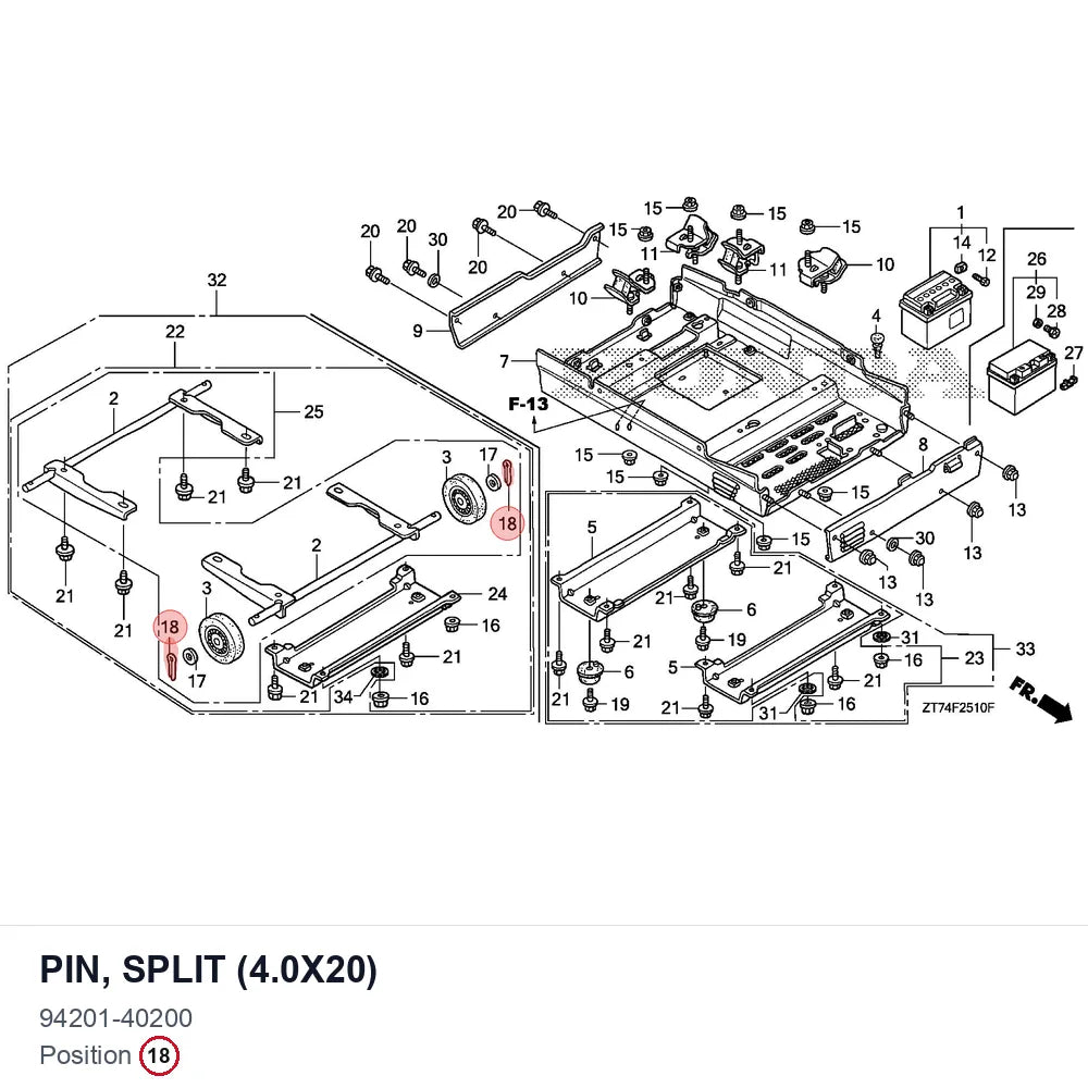 PIN, SPLIT (4.0X20)