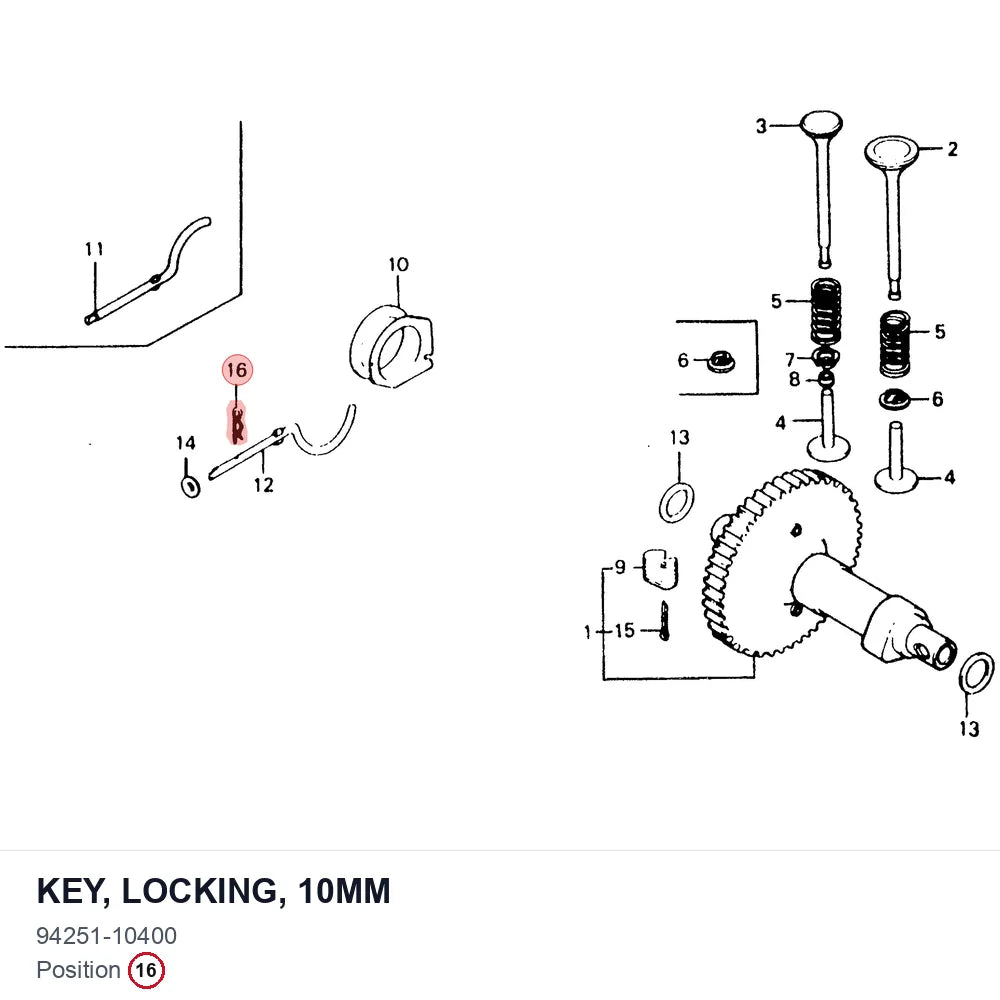 Key, Locking, 10MM