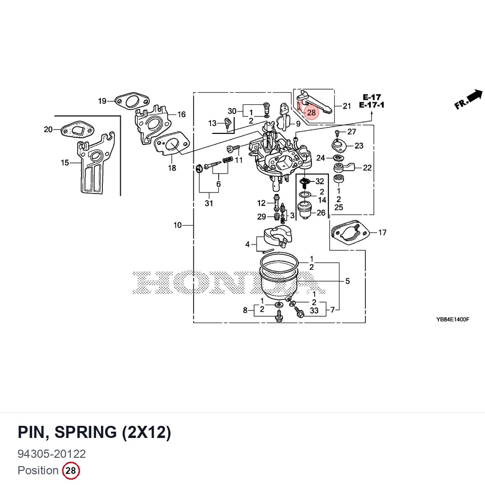 PIN, SPRING (2X12)