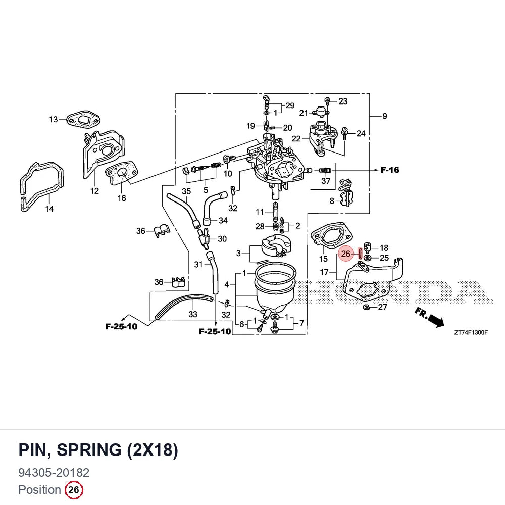 PIN, SPRING (2X18)