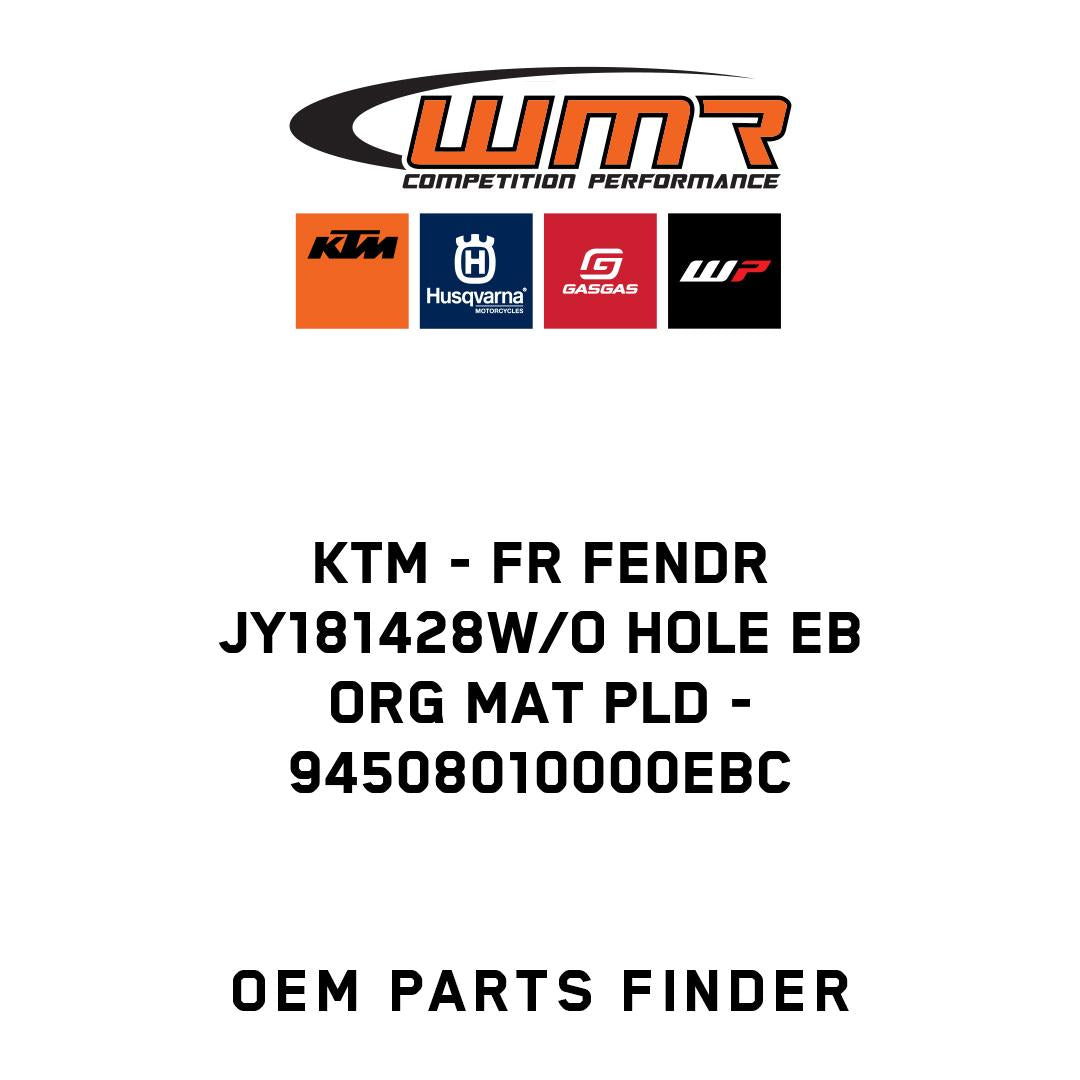 FR FENDR JY181428W/O HOLE EB ORG MAT PLD