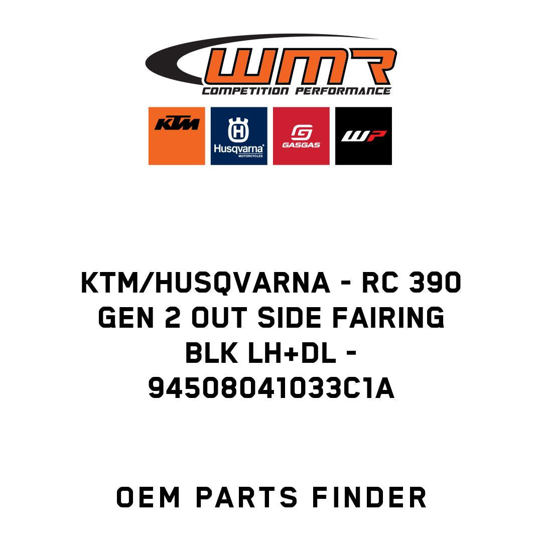 RC 390 GEN 2 OUT SIDE FAIRING BLK LH+DL