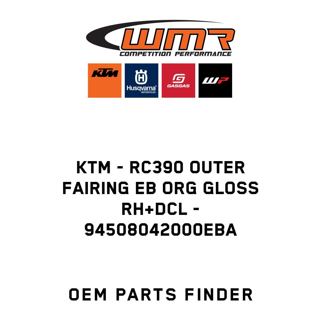 RC390 OUTER FAIRING EB ORG GLOSS RH+DCL