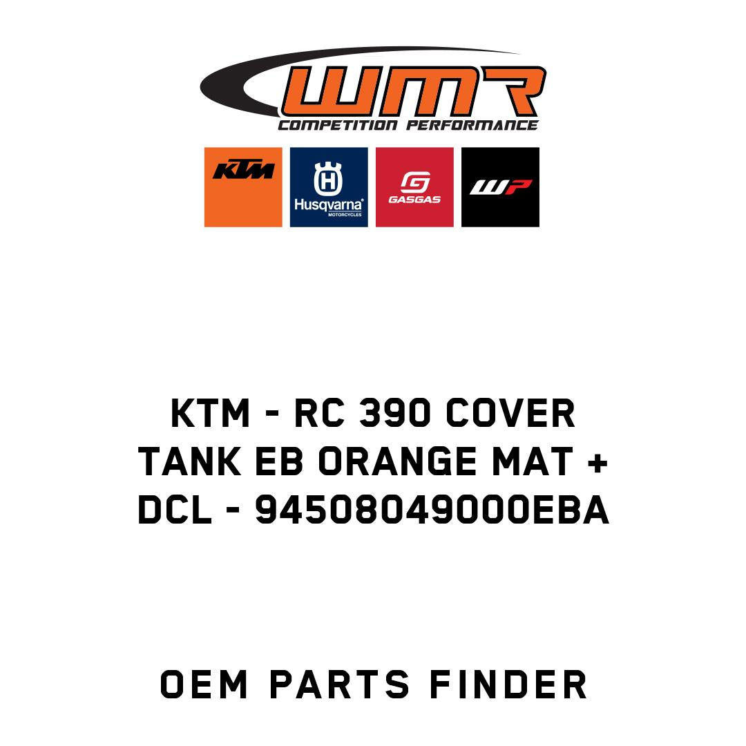 RC 390 COVER TANK EB ORANGE MAT + DCL