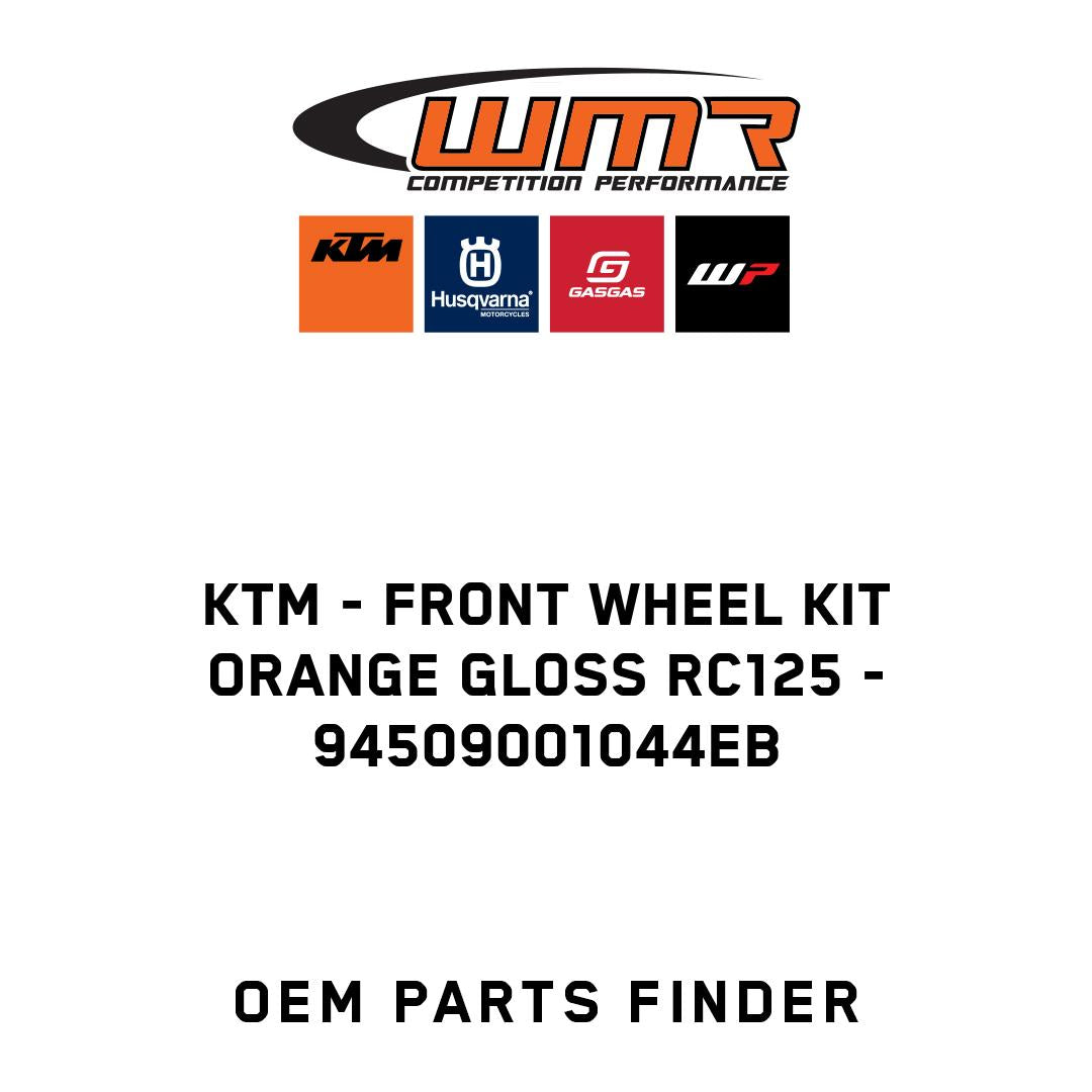 Front Wheel Kit Orange Gloss RC125