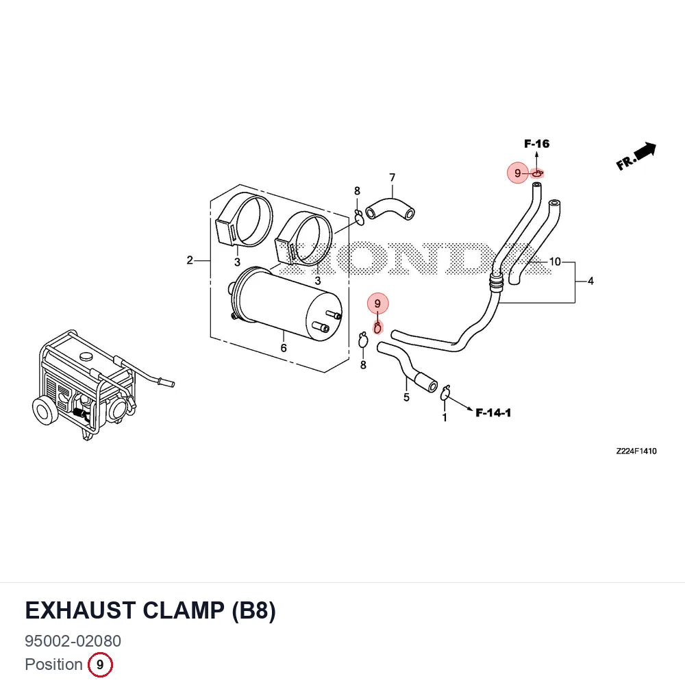 Exhaust Clamp (B8)