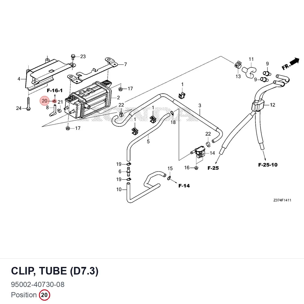 Clip, Tube (D7.3)