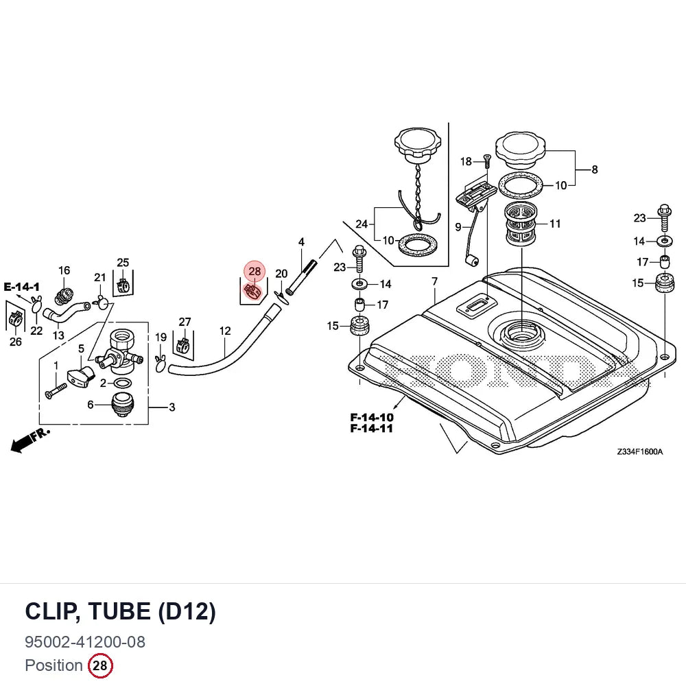 Clip, Tube (D12)