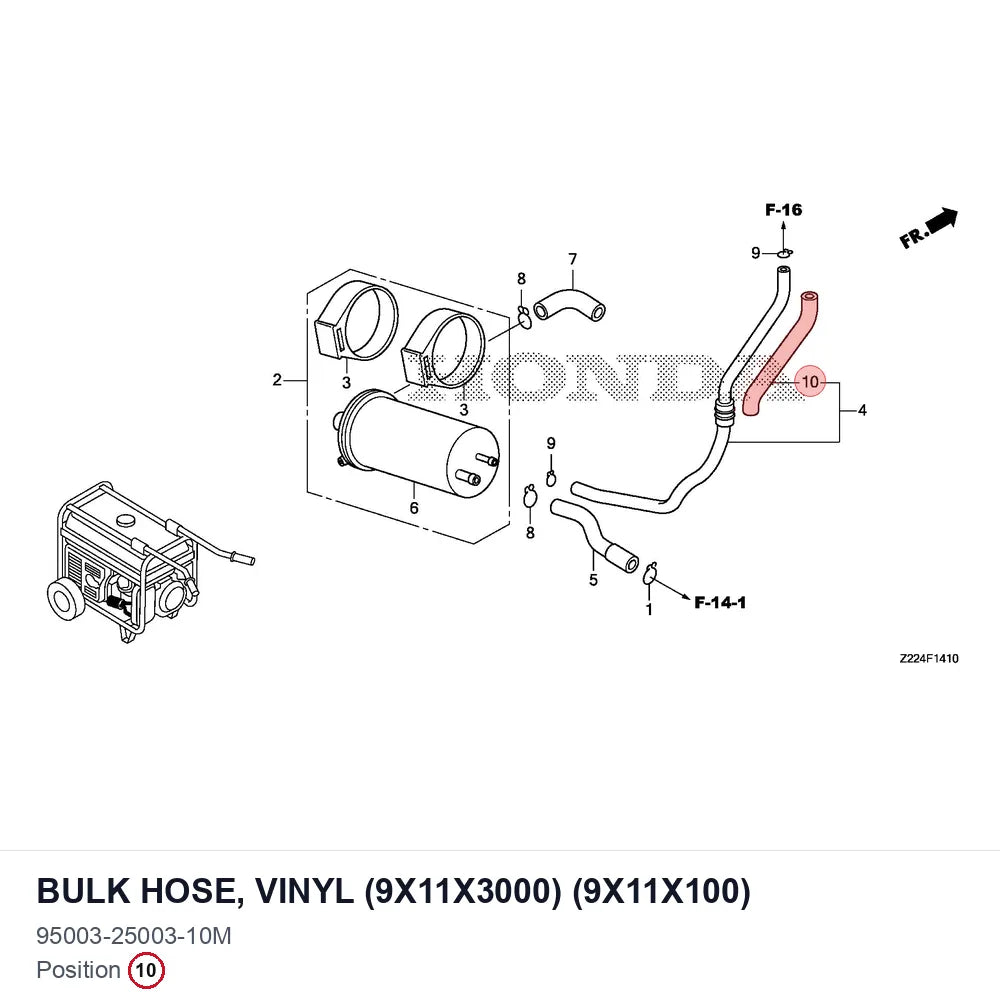 BULK HOSE, VINYL (9X11X3000) (9X11X100)