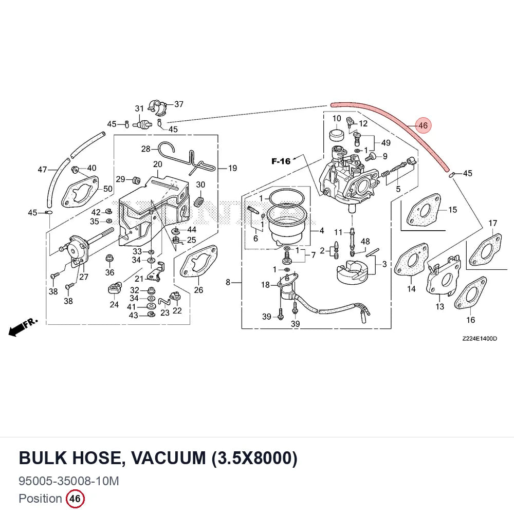 BULK HOSE, VACUUM (3.5X8000)