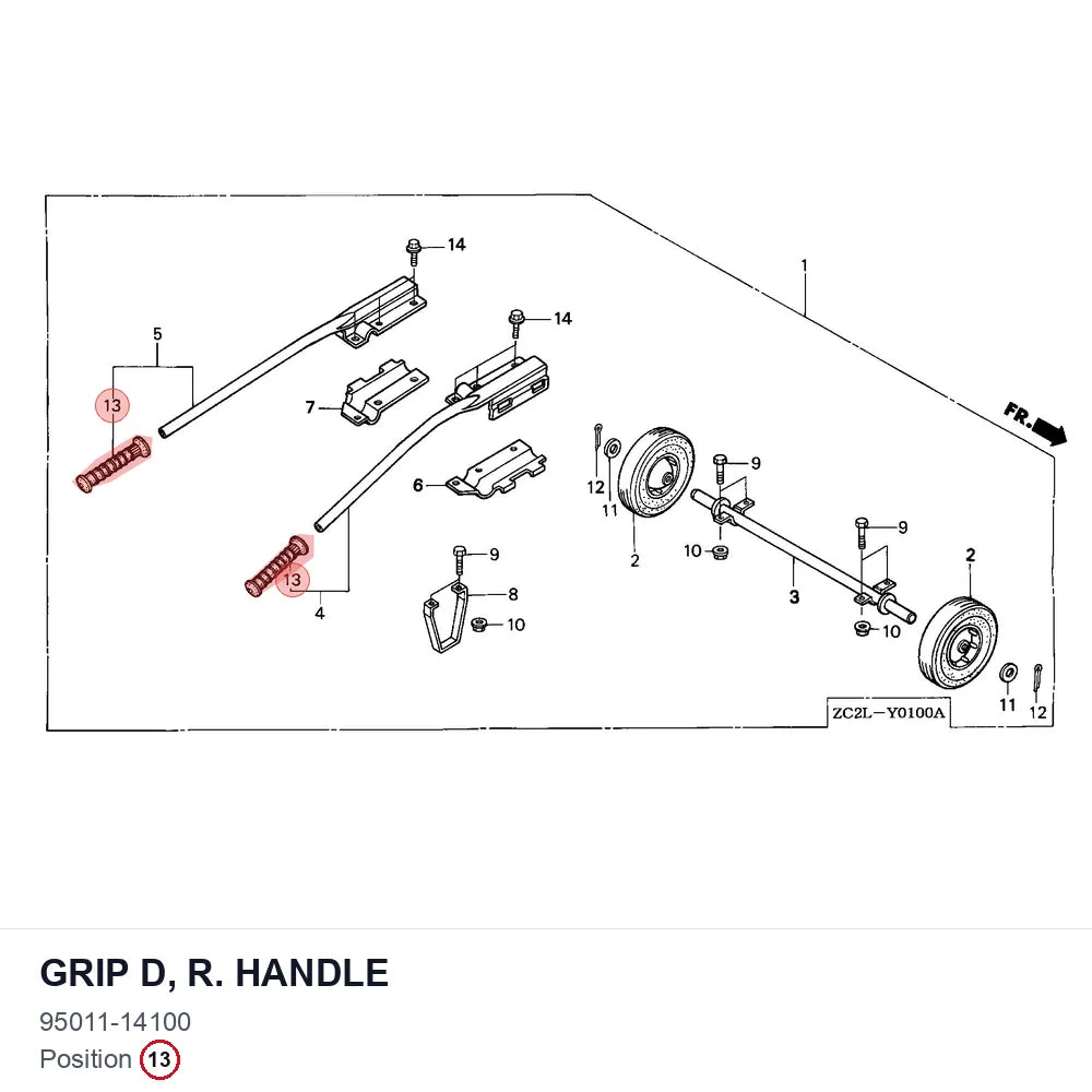 GRIP D, R. HANDLE