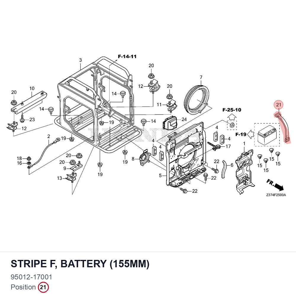 Stripe F, Battery (155mm)