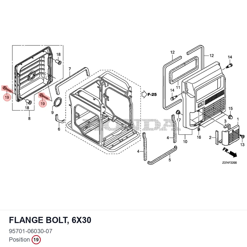 FLANGE BOLT, 6X30