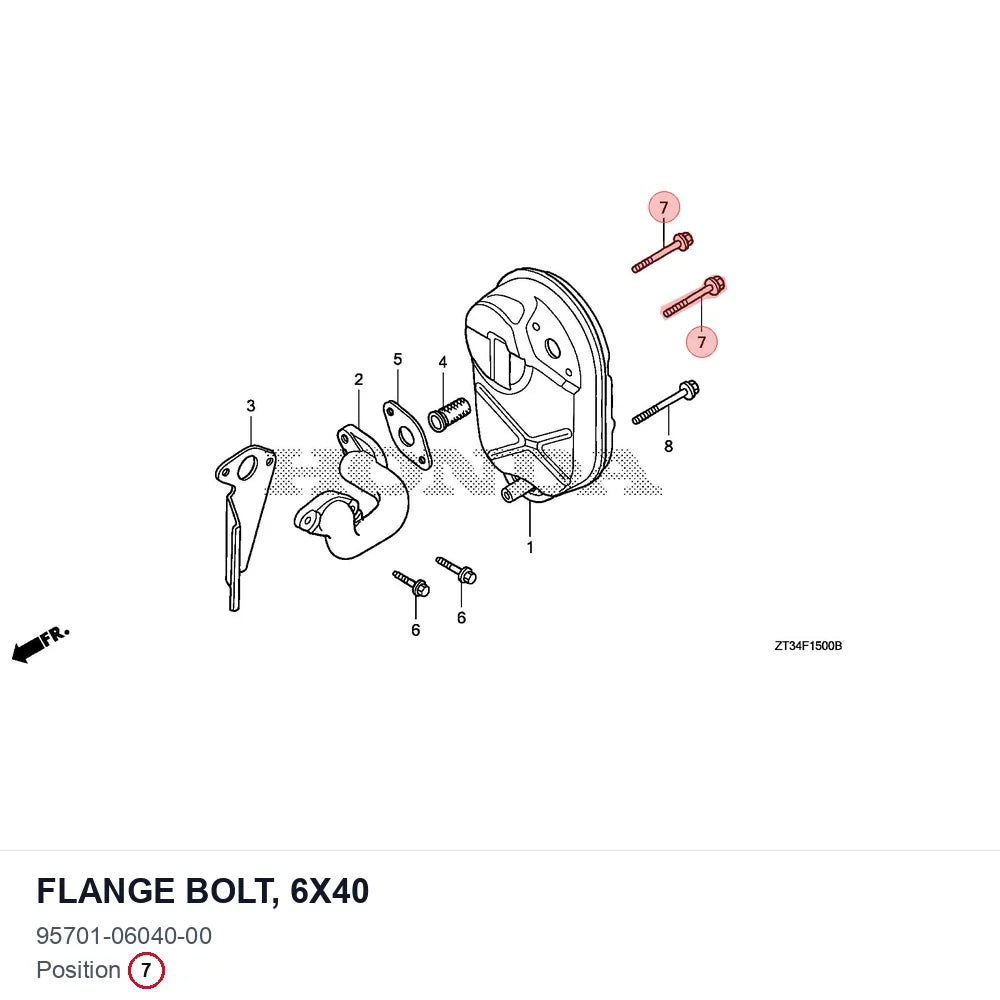 FLANGE BOLT, 6X40