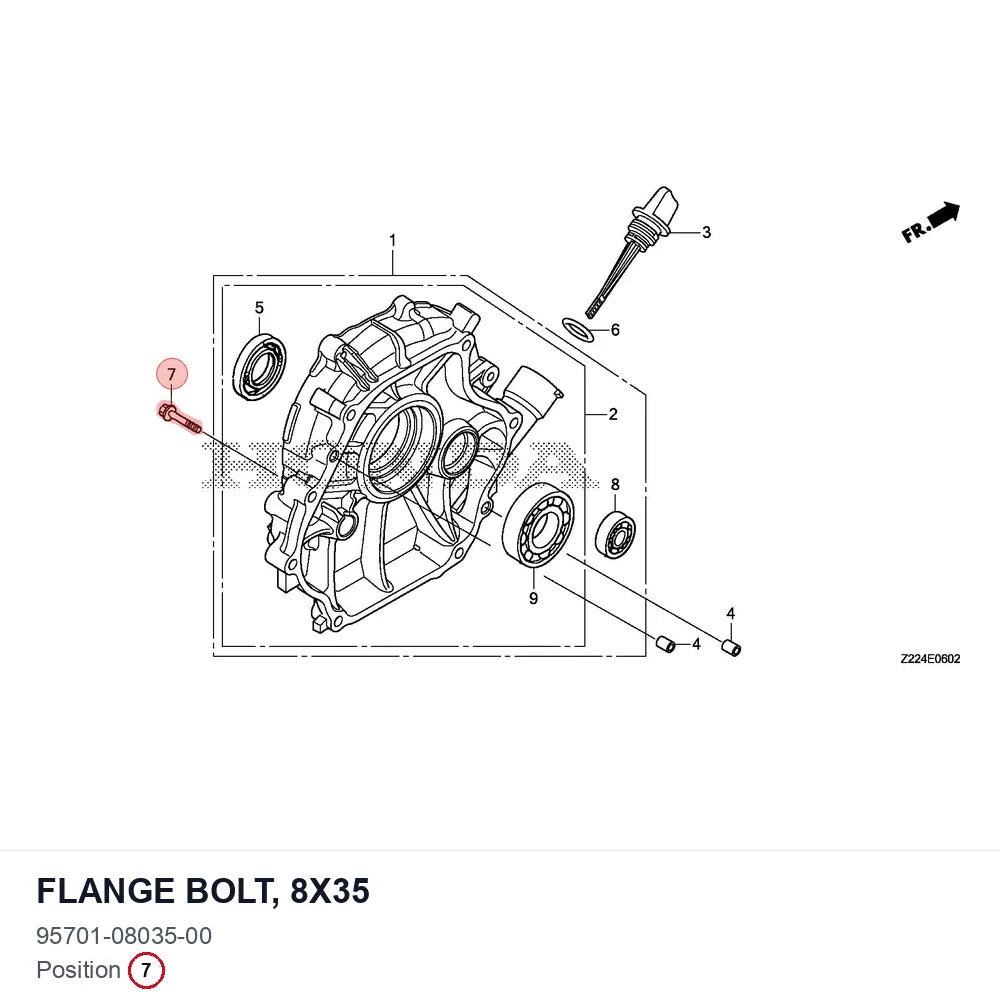 FLANGE BOLT, 8X35