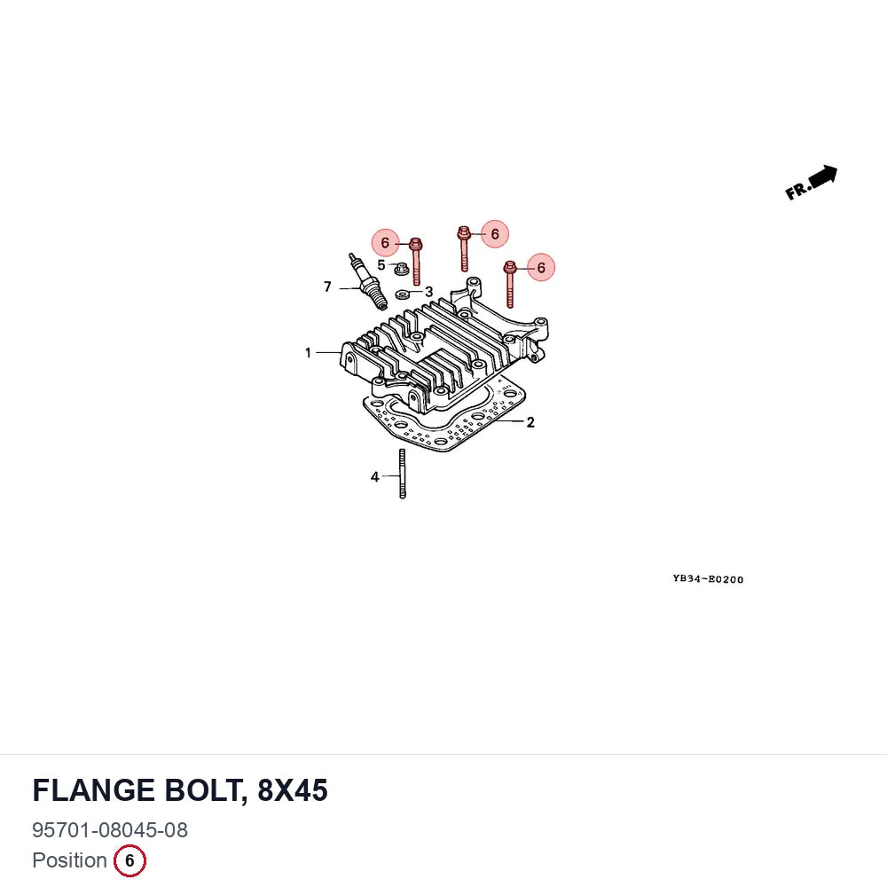 FLANGE BOLT, 8X45