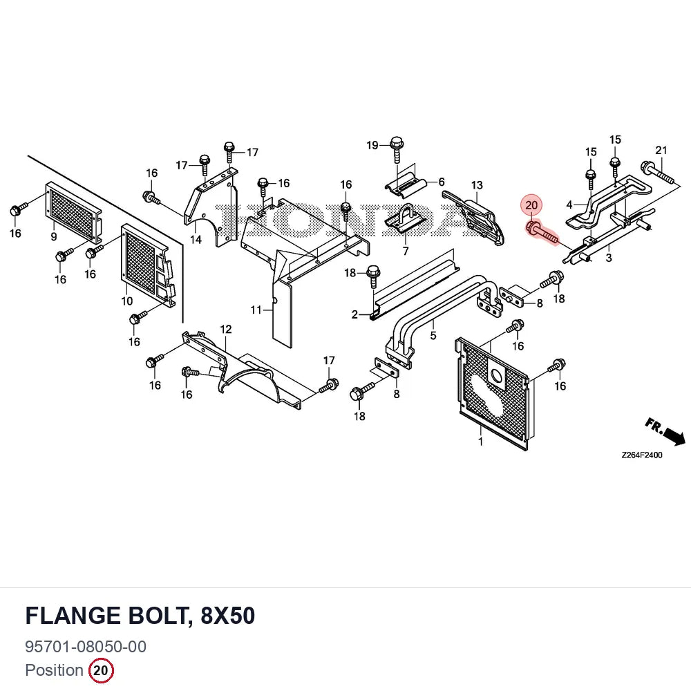 FLANGE BOLT, 8X50