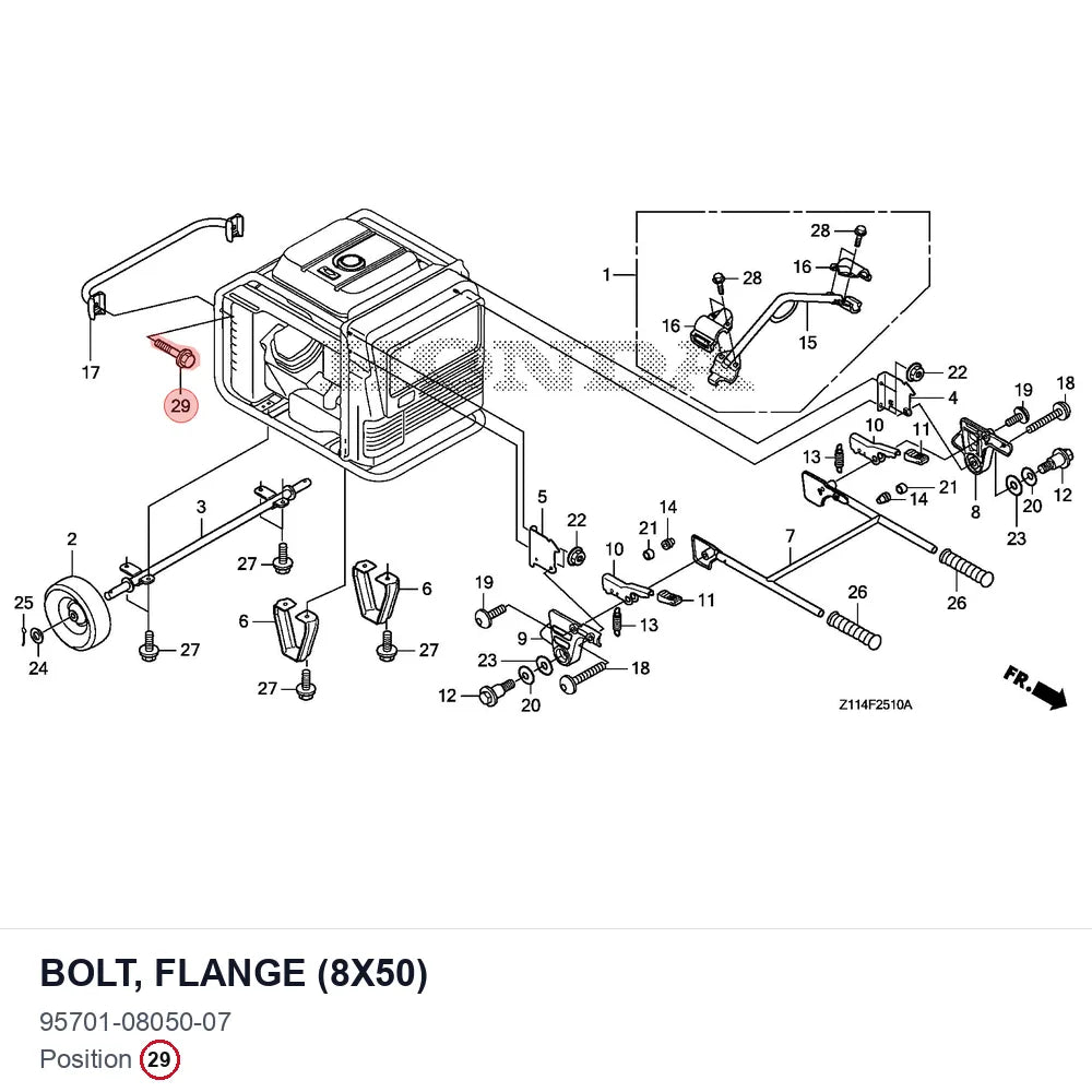 BOLT, FLANGE (8X50)