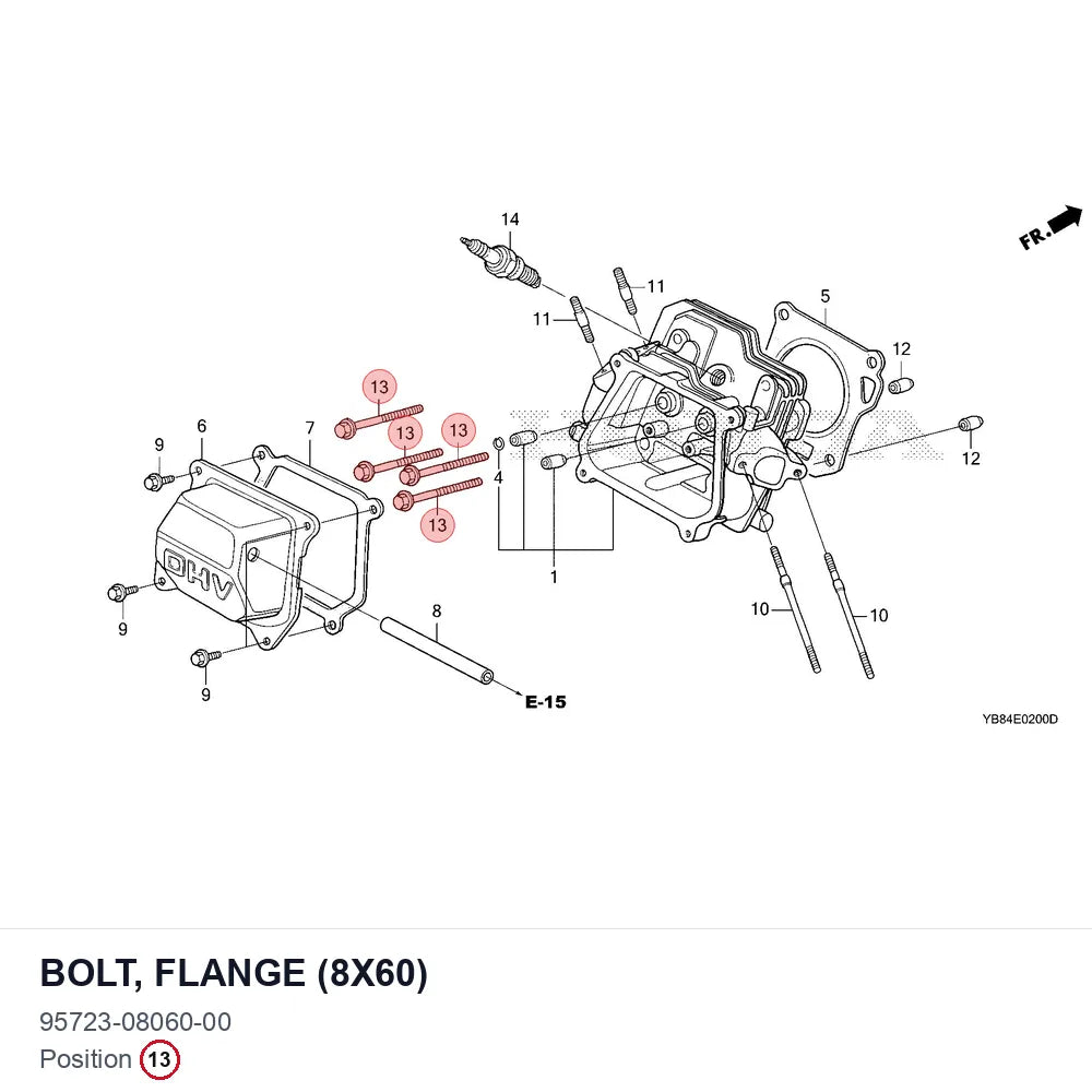 BOLT, FLANGE (8X60)