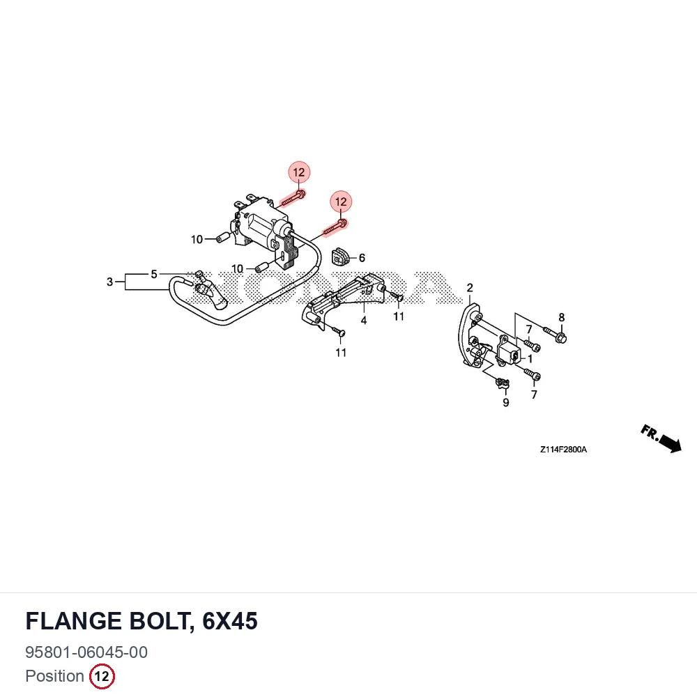 Flange Bolt, 6X45