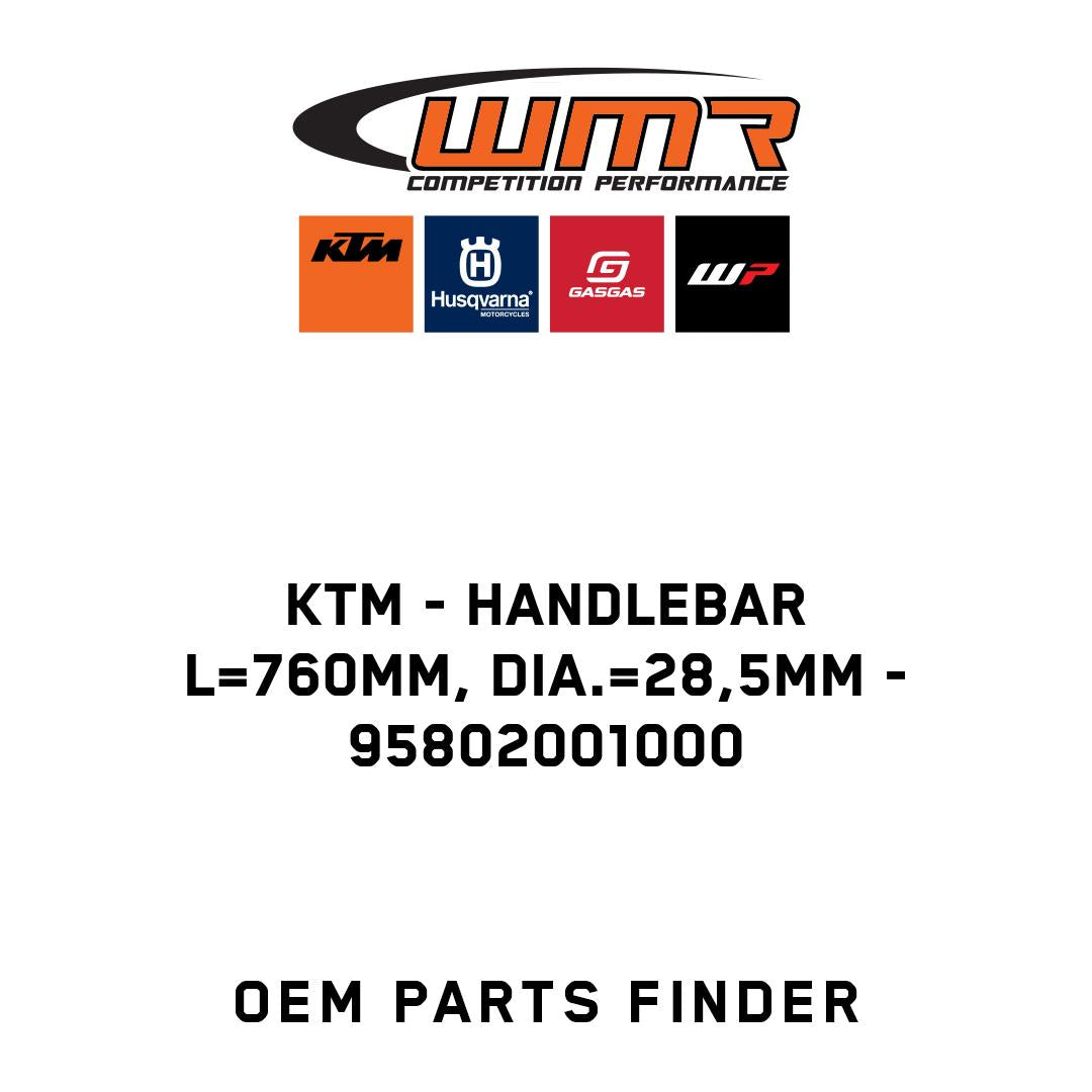 Handlebar L=760mm, Dia.=28,5mm