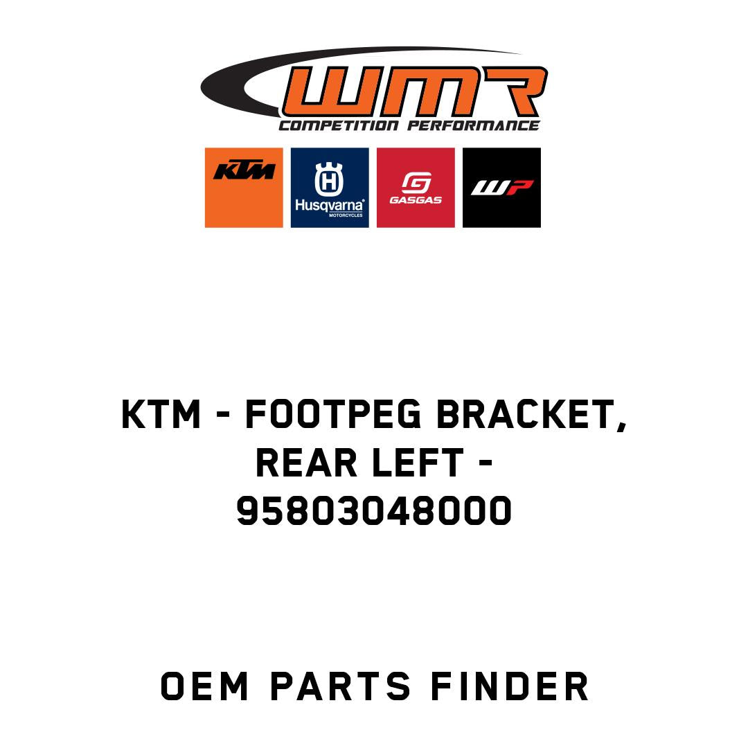 Footpeg bracket, rear left