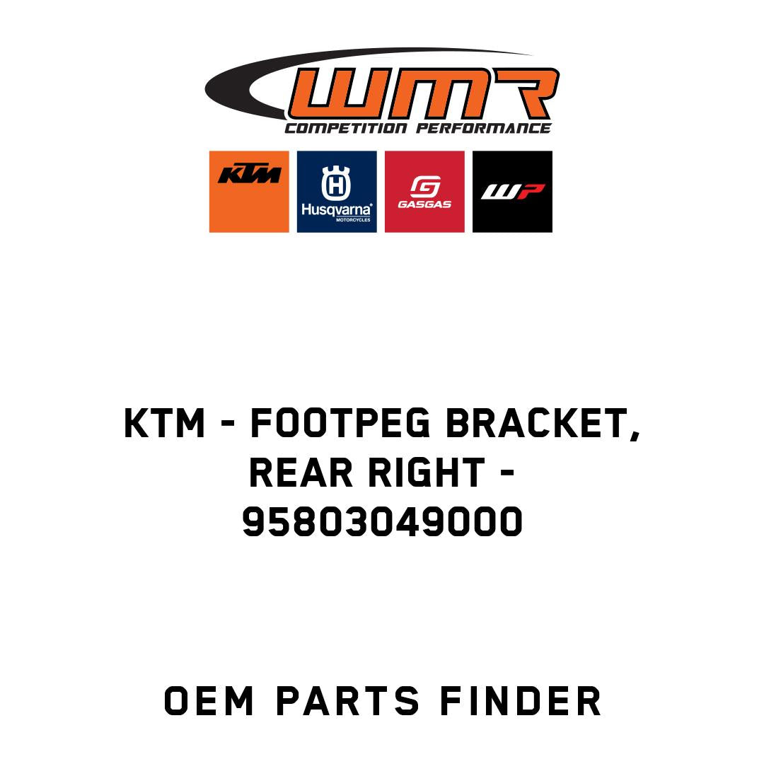 Footpeg bracket, rear right