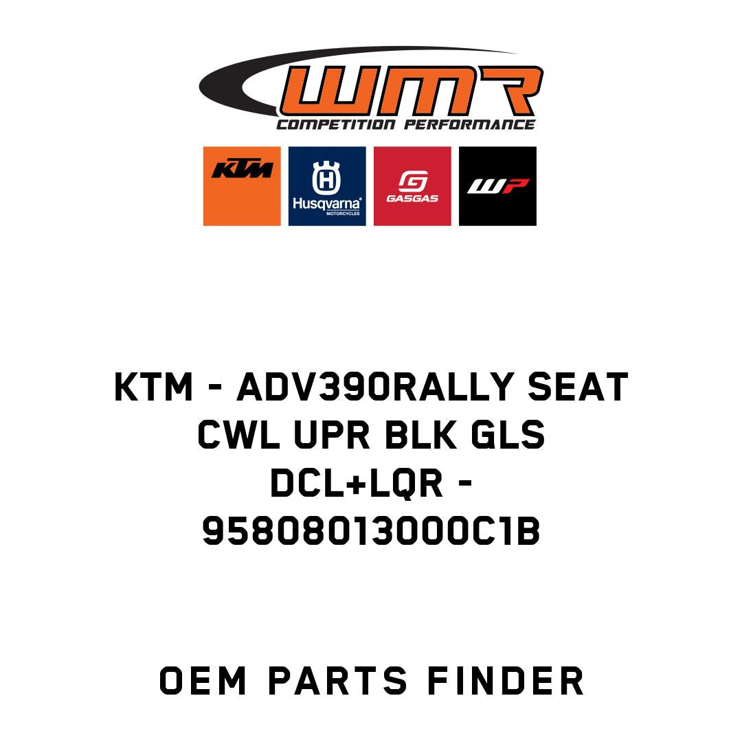 ADV390RALLY SEAT CWL UPR BLK GLS DCL+LQR