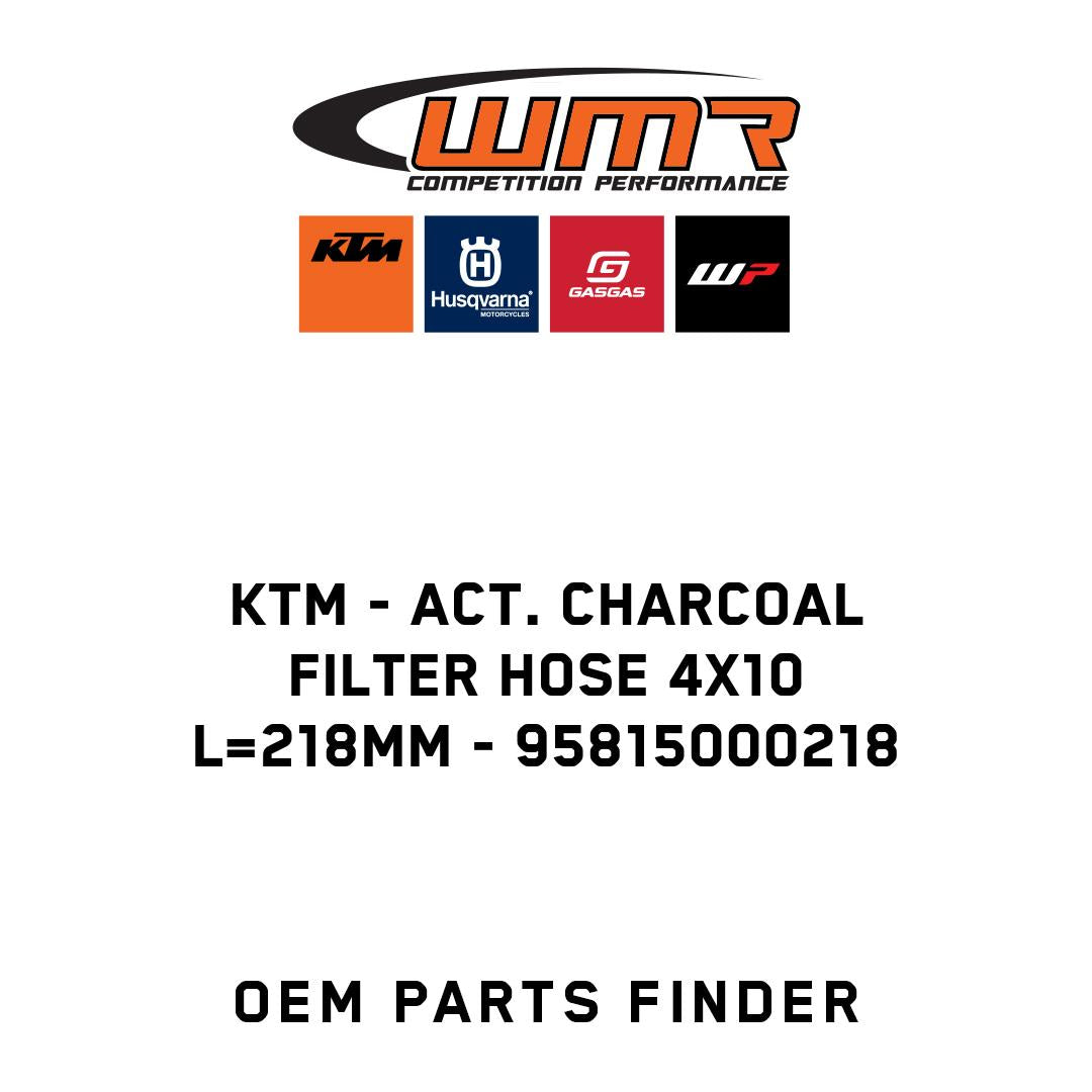Act. charcoal filter hose 4x10 L=218mm