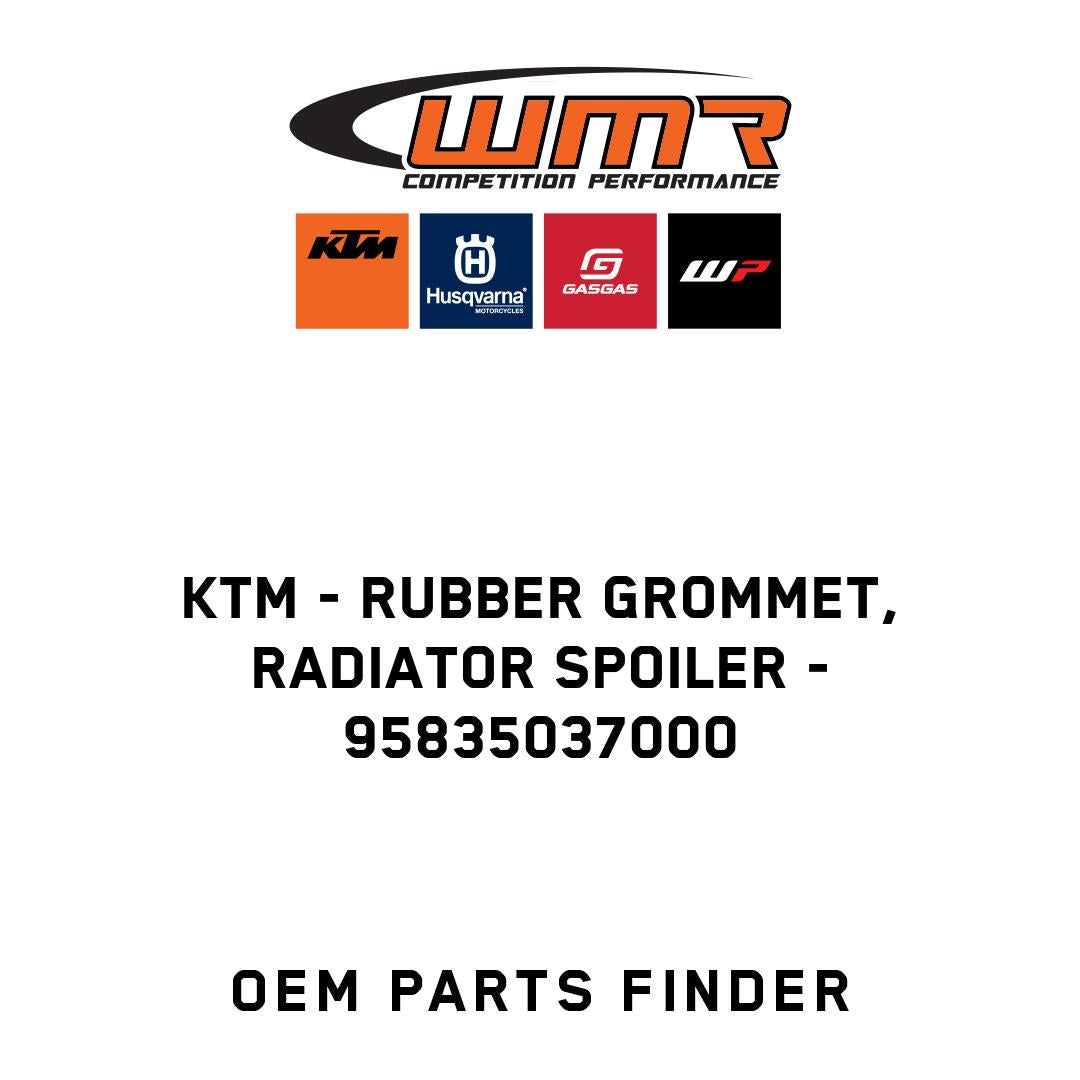 Rubber grommet, radiator spoiler